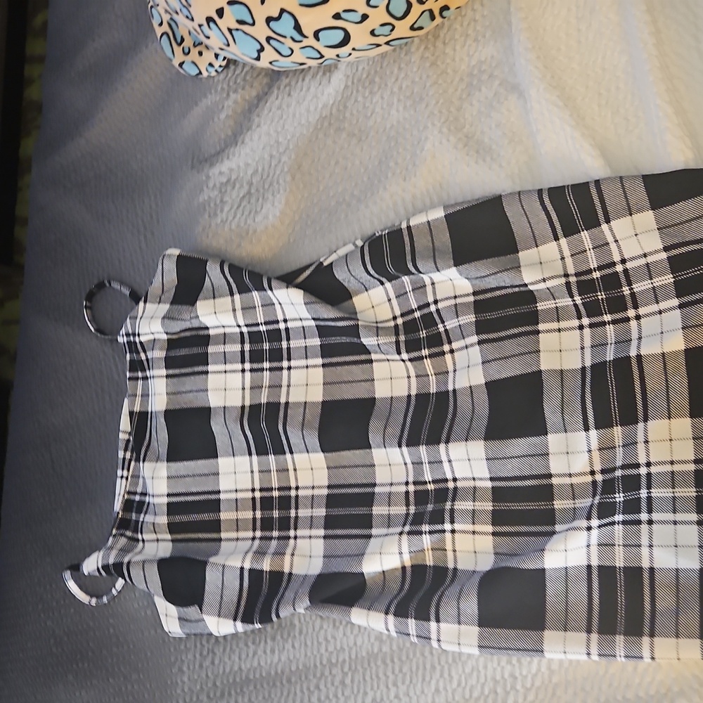 No Boundaries Black and White Striped Dress